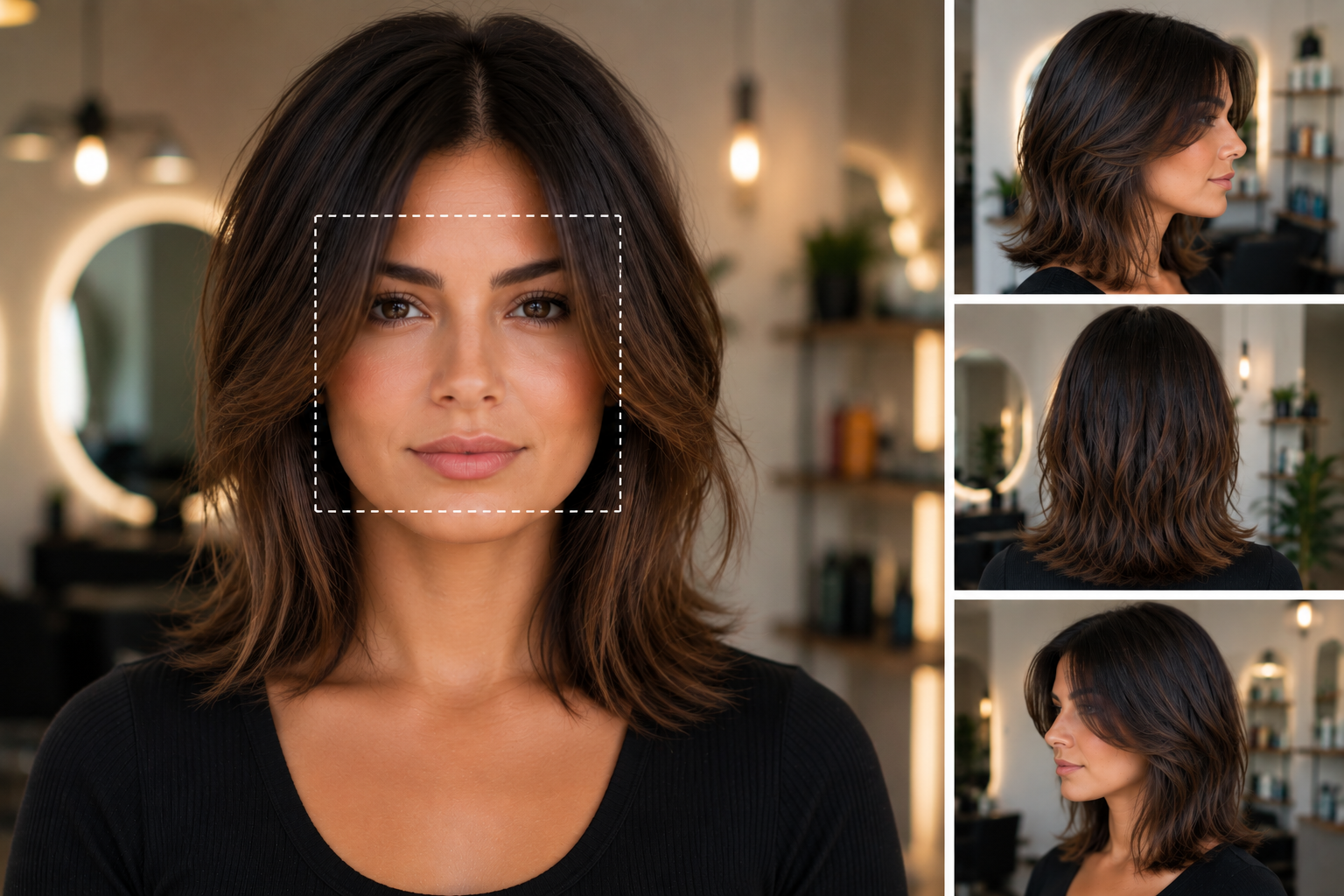 Corte de cabello para rostro cuadrado