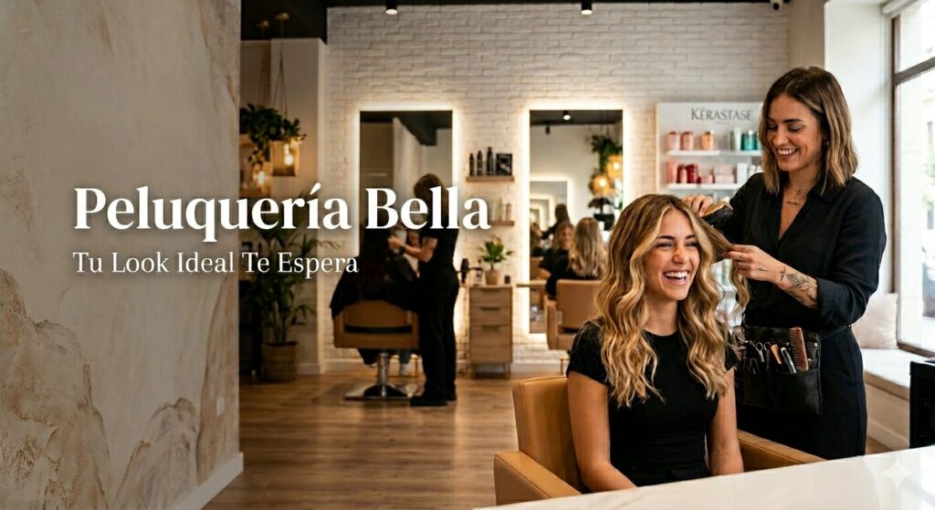 Interior de Peluquería Bella en Bilbao